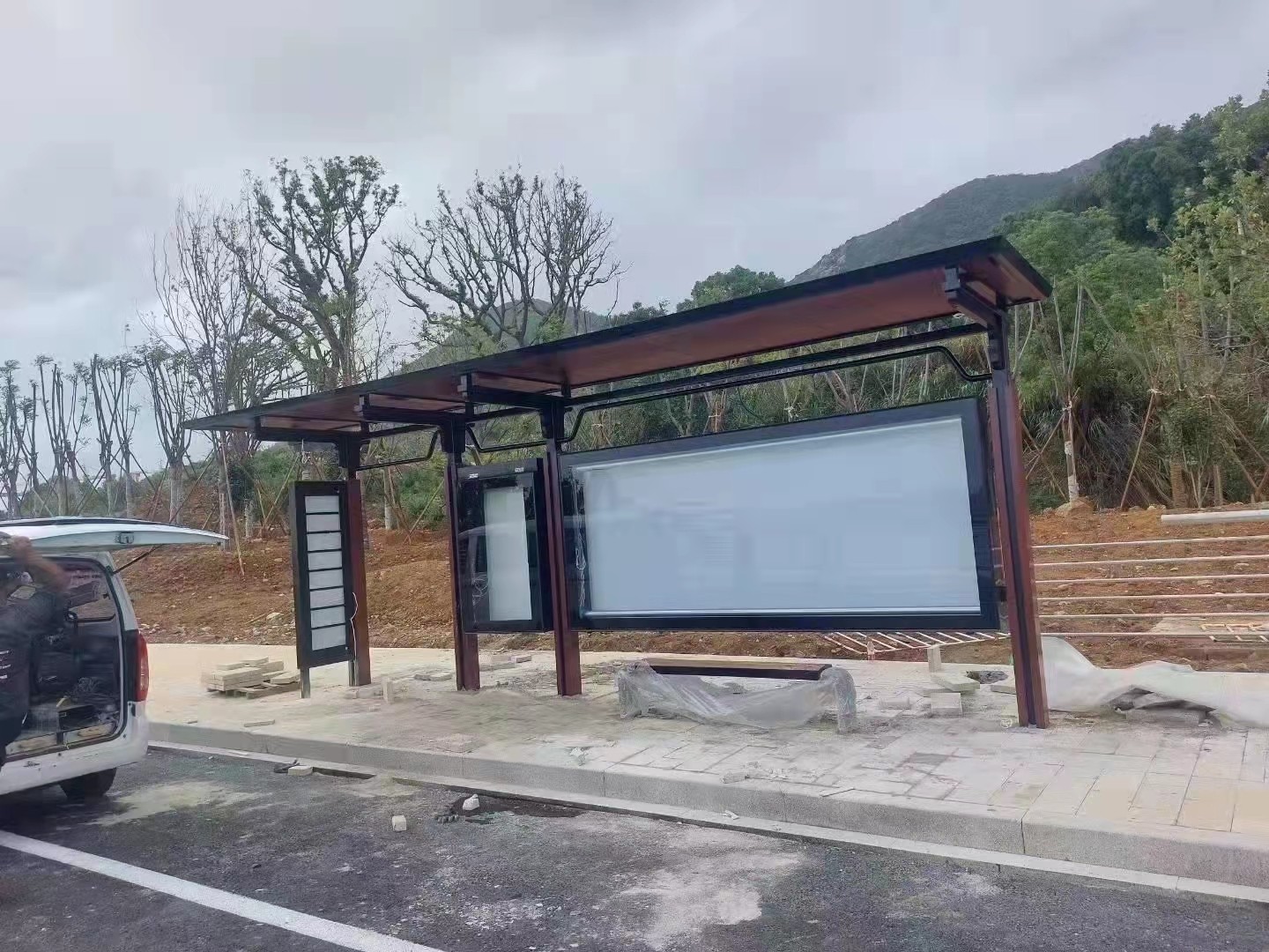 候車亭實物圖 候車亭實物圖